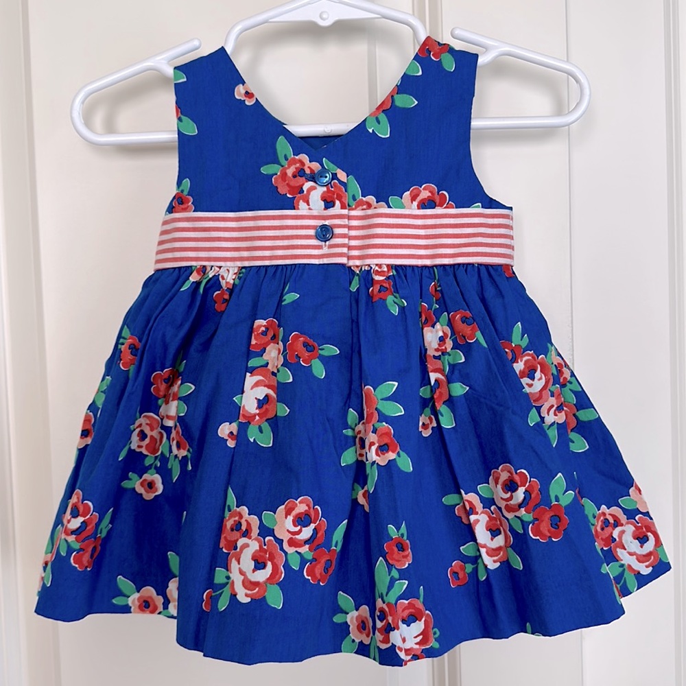 🆕 Gymboree Baby Girl Floral Dress with Bloomers Size 0-3 months - Picture 2 of 4